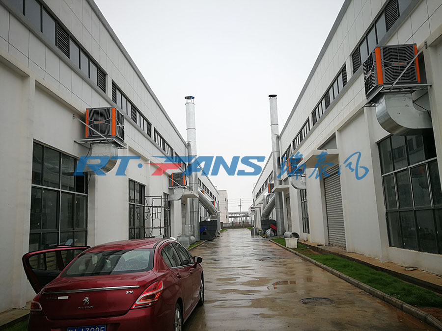 車間降溫方案,江西工業(yè)冷風機,環(huán)保空調(diào)